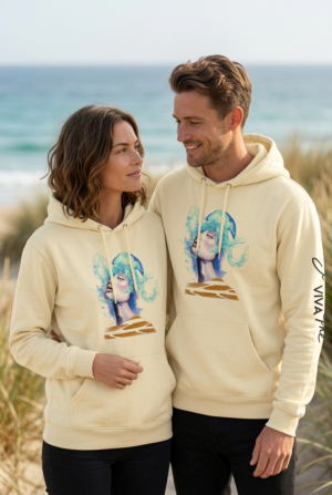 Sudadera unisex vainilla Mujer-Medusa