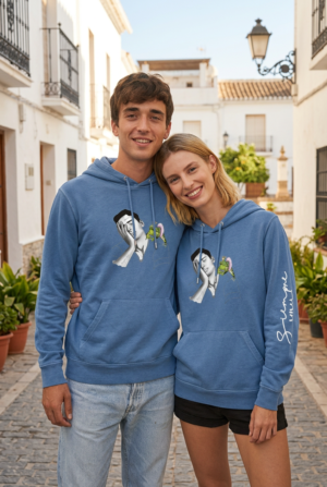 Sudadera unisex azul – El príncipe y la rana