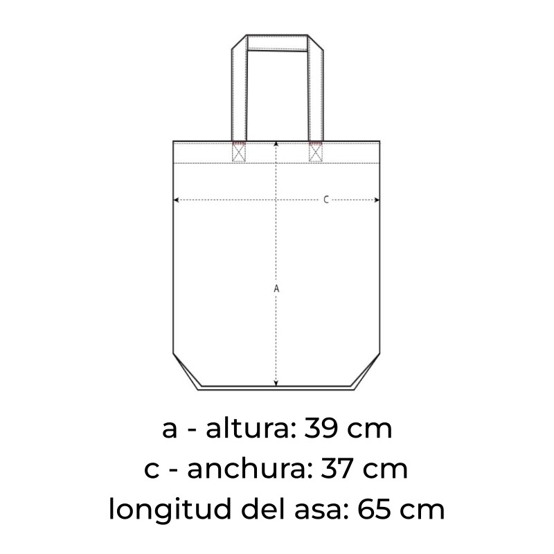 Guía de tallas para las tote bag